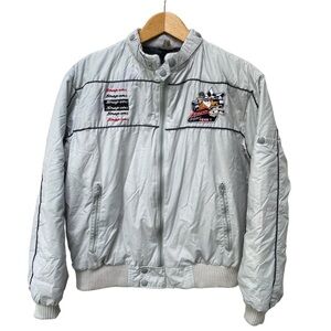 Snap On Racing Rick Mears Jacket VTG 80s Made In USA Indycar Auto Racing Bomber